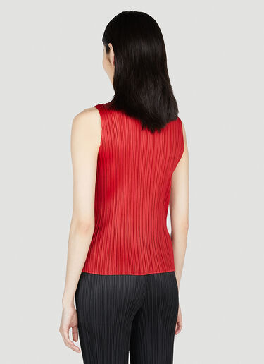 Pleats Please Issey Miyake 褶裥半高领上衣 红色 plp0253006