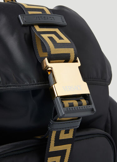 Versace Greca Strap Backpack Black ver0149024