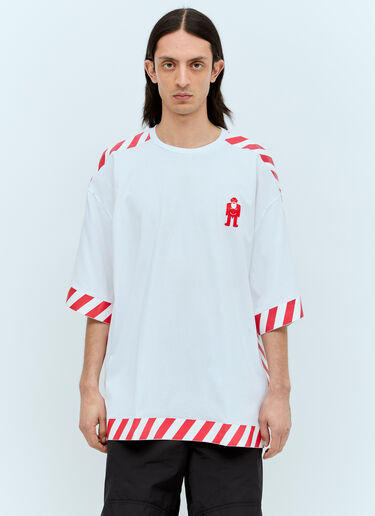 Walter Van Beirendonck デンジャーTシャツ ホワイト wlt0156015