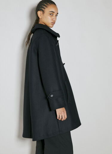 Saint Laurent Duffle Wool Coat Black sla0253025