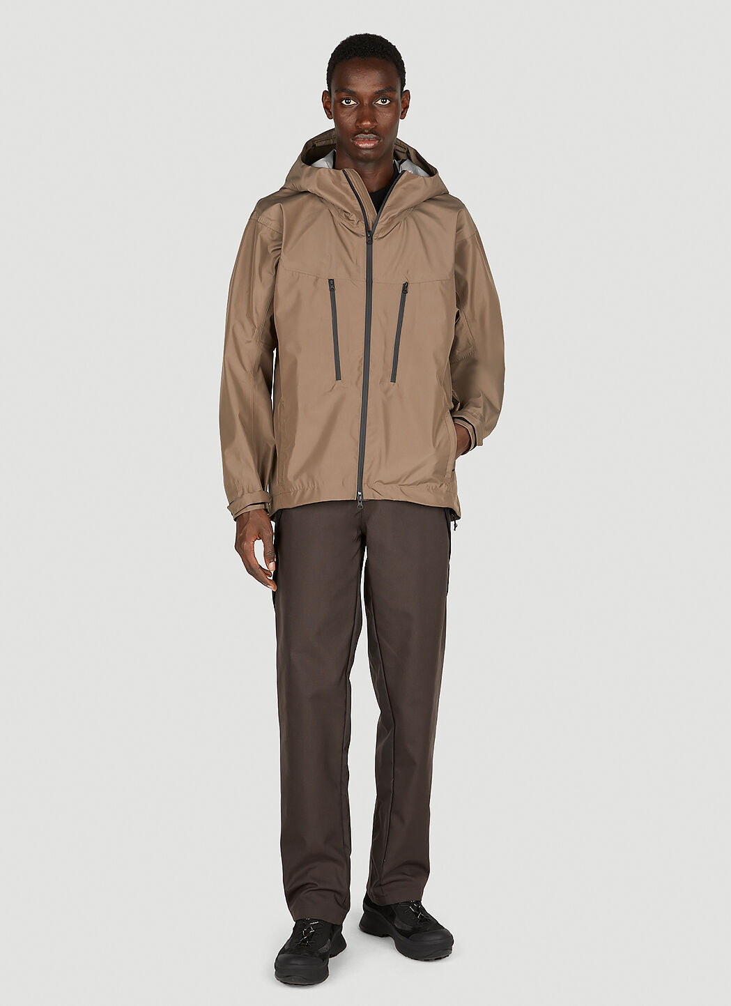 GR10K Men's' Stash Shell Jacket in Brown | LN-CC®