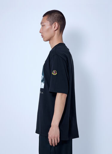 LN-CC® - Moncler RE/ICONS: K2 Print Short Sleeve Cotton Jersey T-Shirt - Black Moncler RE/ICONS K2 Print Short Sleeve Cotton Jersey T-Shirt Black mon0166067