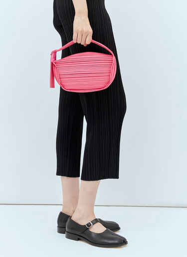 Pleats Please Issey Miyake 褶裥半月形手提包 粉色 plp0256005