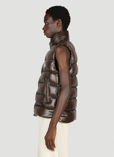 Moncler Tibb 徽标马甲 棕色 mon0153001