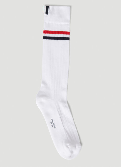 Thom Browne Striped Socks White thb0251002