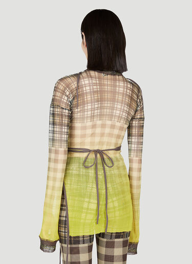 Ottolinger Deconstructed Plaid Top Yellow ott0253003