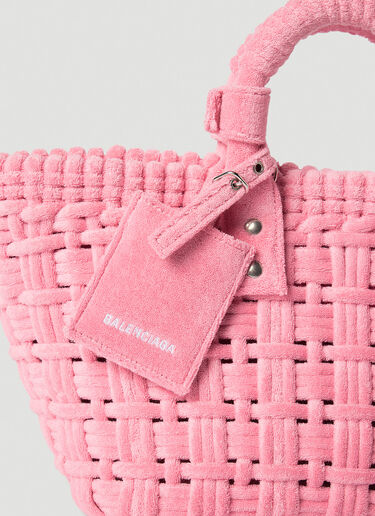 Balenciaga Bistro XS Sponge Basket Tote Bag Pink bal0253054