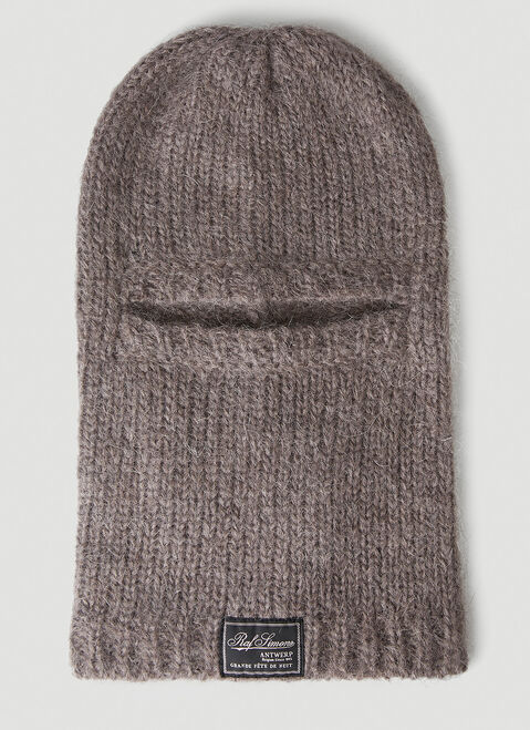 Raf Simons Logo Patch Balaclava White raf0251003