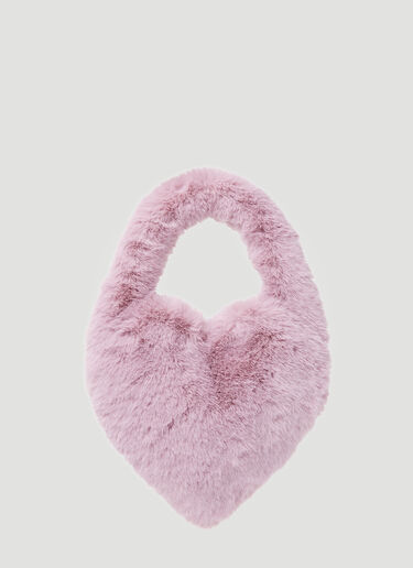 Fluffy Logo Plaque Handbag Blumarine Fluffy Logo Plaque Handbag Pink blm0252042