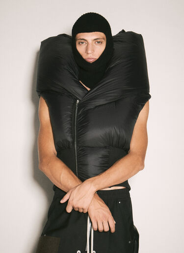Rick Owens Wool Knit Balaclava Black ric0158010
