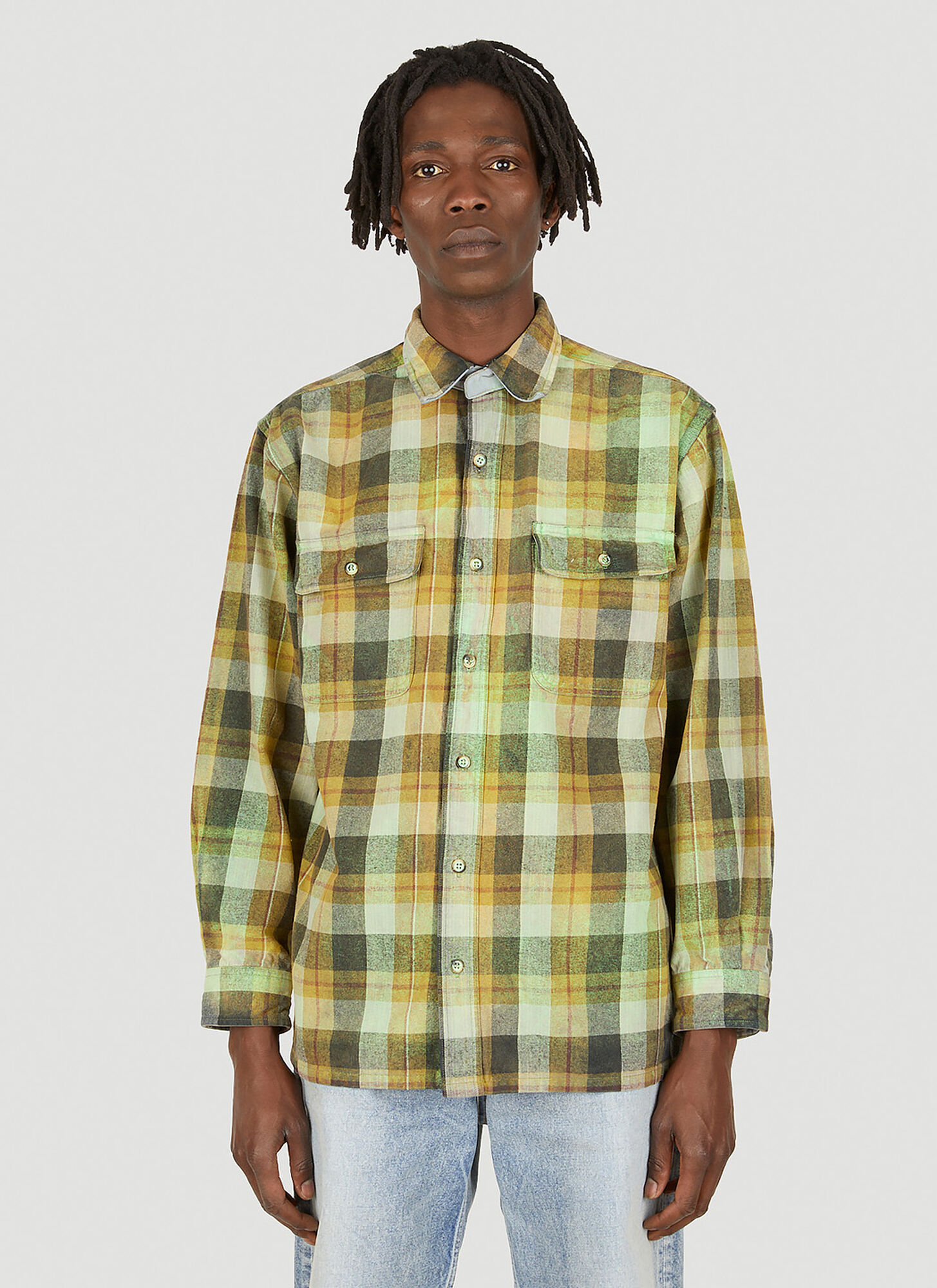 Notsonormal Glo Flannel Shirt Unisex Green