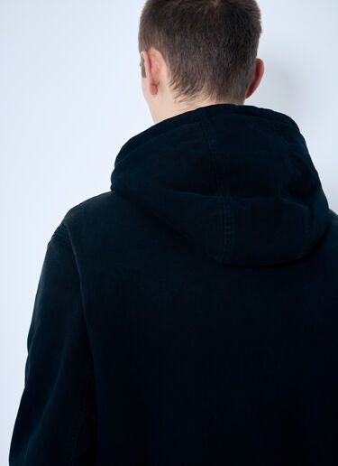 Prada Denim Hooded Jacket Black pra0159030