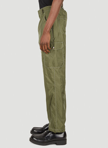 Prada Re-Nylon Straight Leg Pants Green pra0147122