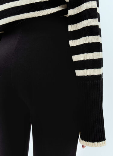 TOTEME Zip Cuff Leggings Black tot0251003