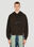 Eckhaus Latta 로고 프린트 후드 스웨트셔츠 블랙 eck0151002