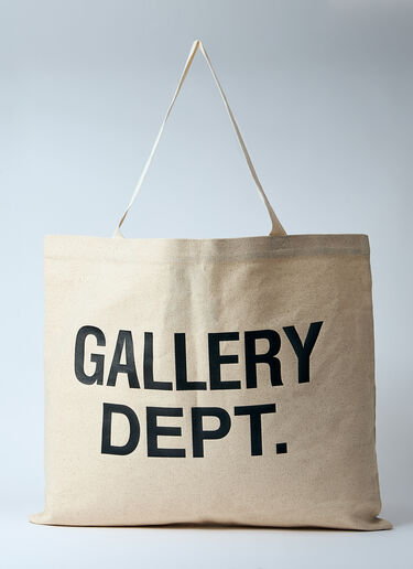 Gallery Dept. Logo Print Tote Bag Beige gdp0160032