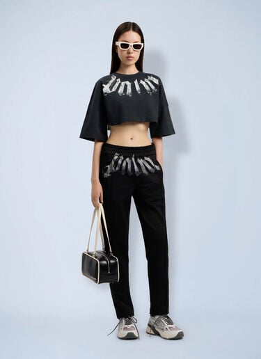Palm Angels Big Neck Logo Mini T-Shirt Black pma0264177