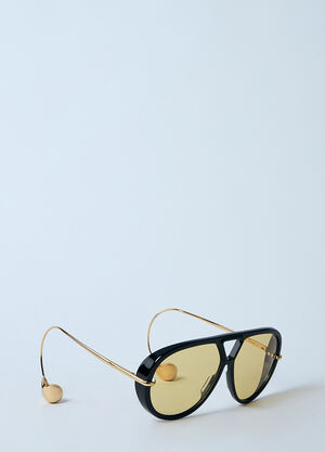 Bottega Veneta Drop Aviator Sunglasses Black bos0359003