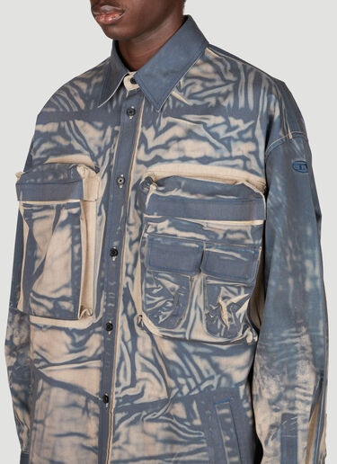 Diesel S-Cadd Cargo Shirt Blue dsl0155003
