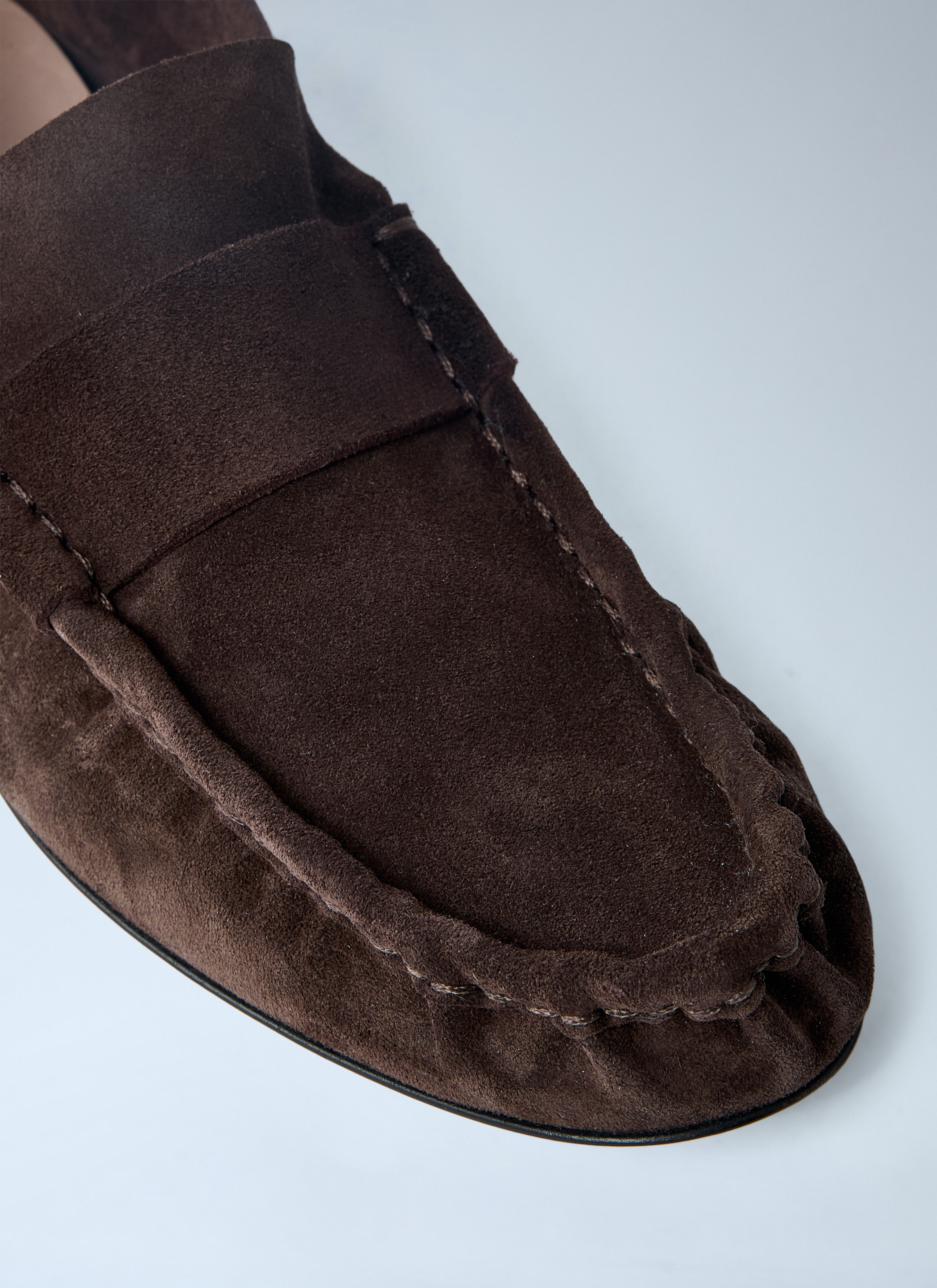 The Row Women's' Suede Soft Loafers in Brown | LN-CC®