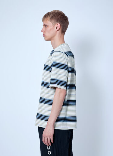 Fred Perry x Craig Green Striped Overprint T-Shirt Beige fry0166007