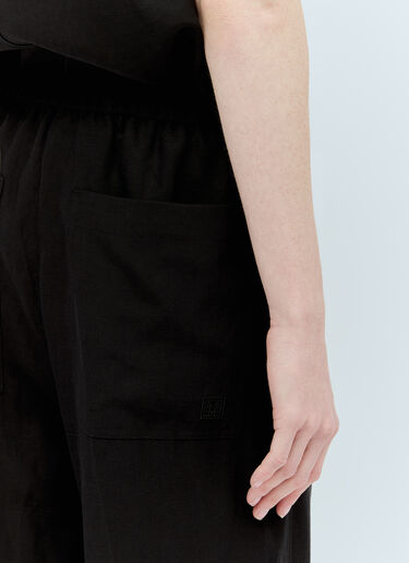 TOTEME Fluid Drawstring Pants Black tot0256008