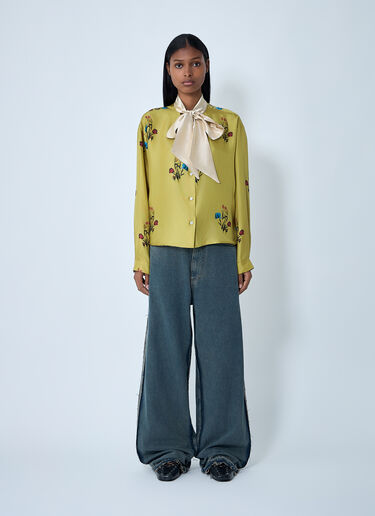 Marni Silk Shirt Yellow mni0262001