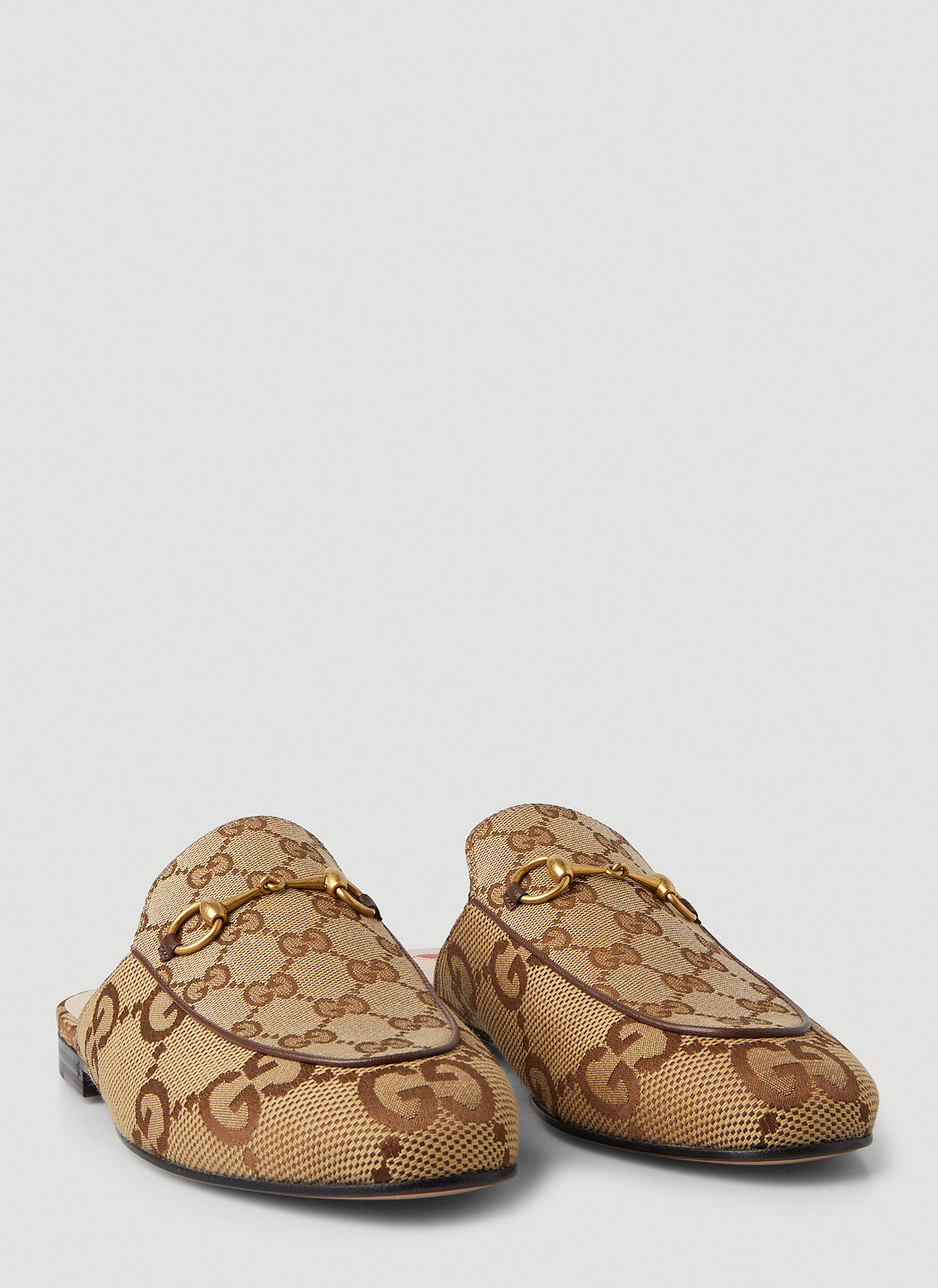 Gucci princetown gg canvas mule sale
