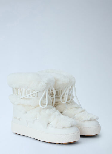 LN-CC® - Moon Boot: Ltrack Faux Fur Waterproof Boots - White Moon Boot Ltrack Faux Fur Waterproof Boots White mnb0366025