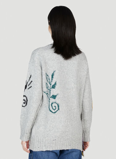 Stella McCartney Folklore Embroidery Sweater Grey stm0253005