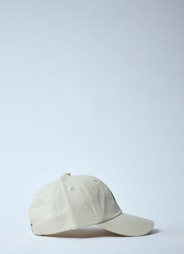 Stone Island Logo Motif Baseball Cap Beige sto0160055