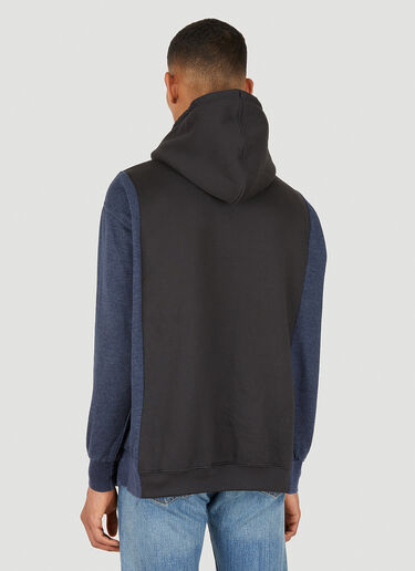 Bonum Patchwork Varsity Hooded Sweatshirt Black bon0348017