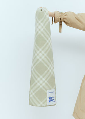 TOTEME Check Wool Scarf Camel tot0255048