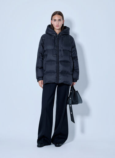 LN-CC® - Max Mara: Hooded Puffer Jacket - Black Max Mara Hooded Puffer Jacket Black max0266155
