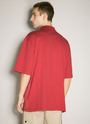 Martine Rose Oversized Panel Polo Shirt Red mtr0358011