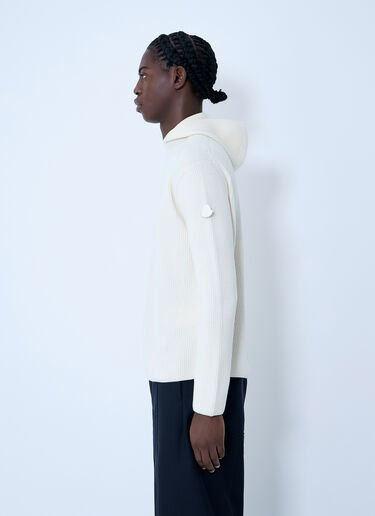 フェルトウールのフード付きセーター Moncler + Jil Sander フェルトウールのフード付きセーター ホワイト mjl0162005