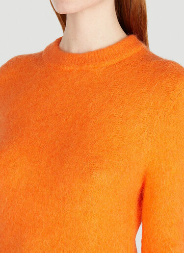 GANNI Brushed Knit Sweater Orange gan0252001