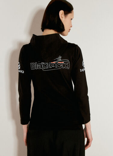 Balenciaga 후드 긴팔 탑 블랙 bal0256009