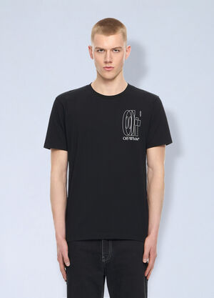 Off-White Outline Double Arrow Slim T-shirt Black ofw0164155
