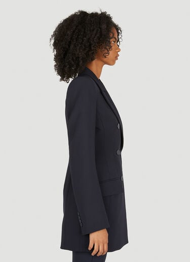 Sportmax Fitted Double Breasted Blazer Dark Blue spx0250021