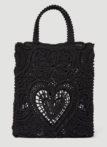 Woven Tote Bag Dolce & Gabbana Woven Tote Bag Black dol0251032