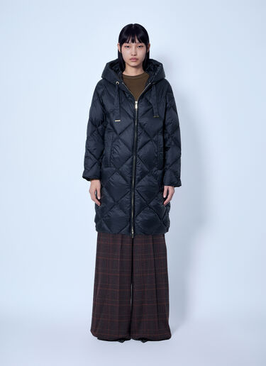 LN-CC® - Max Mara The Cube: Diamond-Quilted Coat - Navy Max Mara The Cube Diamond-Quilted Coat Navy max0266162