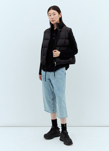 Moncler 로고 패치 폴로 셔츠  블랙 mon0257042