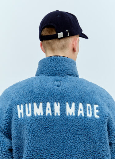 Human Made Boa Fleece Half-Button Jacket Blue hmd0155002