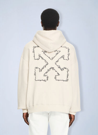 LN-CC® - Off-White: Script Arrow Skate Hoodie - Multicolor Off-White Script Arrow Skate Hoodie Multicolor ofw0164170