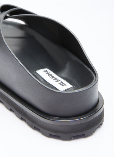 Jil Sander+ Leather Slides Black jsp0255016