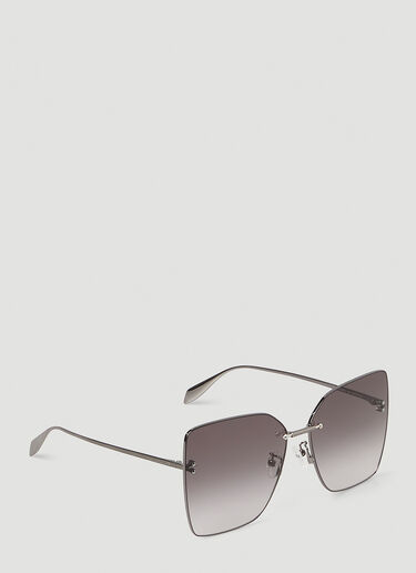 Alexander McQueen Square Lense Sunglasses Grey amq0246053