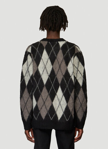 Pringle of Scotland Argyle Monochrome Cardigan Black pos0340008