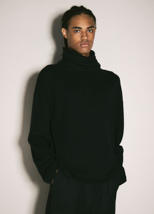Saint Laurent Turtleneck Sweater Black sla0158010