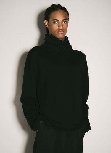 Saint Laurent Turtleneck Sweater Black sla0158006